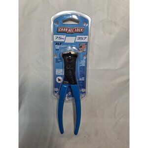 CHANNEL LOCK 357 END CUTTER PLIERS 7.5" IN LENGTH MADE IN USA - BRAND NEW SEALED